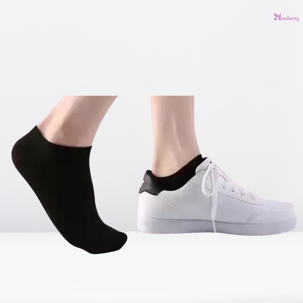 Monberry Kaos Kaki K02 Pendek Semata Kaki Pria Wanita Unisex Sock Polos Socks Olahraga