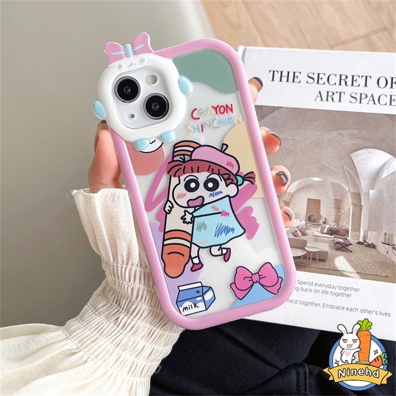 IPHONE Casing Kompatibel Untuk Iphone14 13 12 11 Pro Max X Xr Xs Max7 8 6 6s Plus Se2020 Kartun Monster Kecil Pelindung Lensa Ponsel Case Shockproof Silikon Soft Case Cover Pelindung