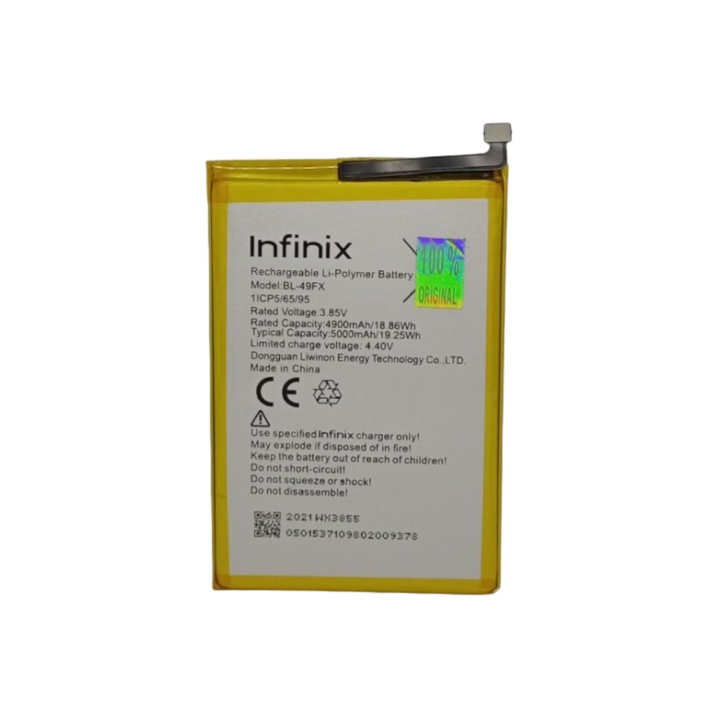 BATERAI INFINIX HOT 9 X655 INFINIX HOT 8 X650 INFINIX SMART 5 X657 ORIGINAL BATTERY BL-49FX BL49GX BATRE BATRAI INFINIX SMART 5 5000 mAh BL-49GF