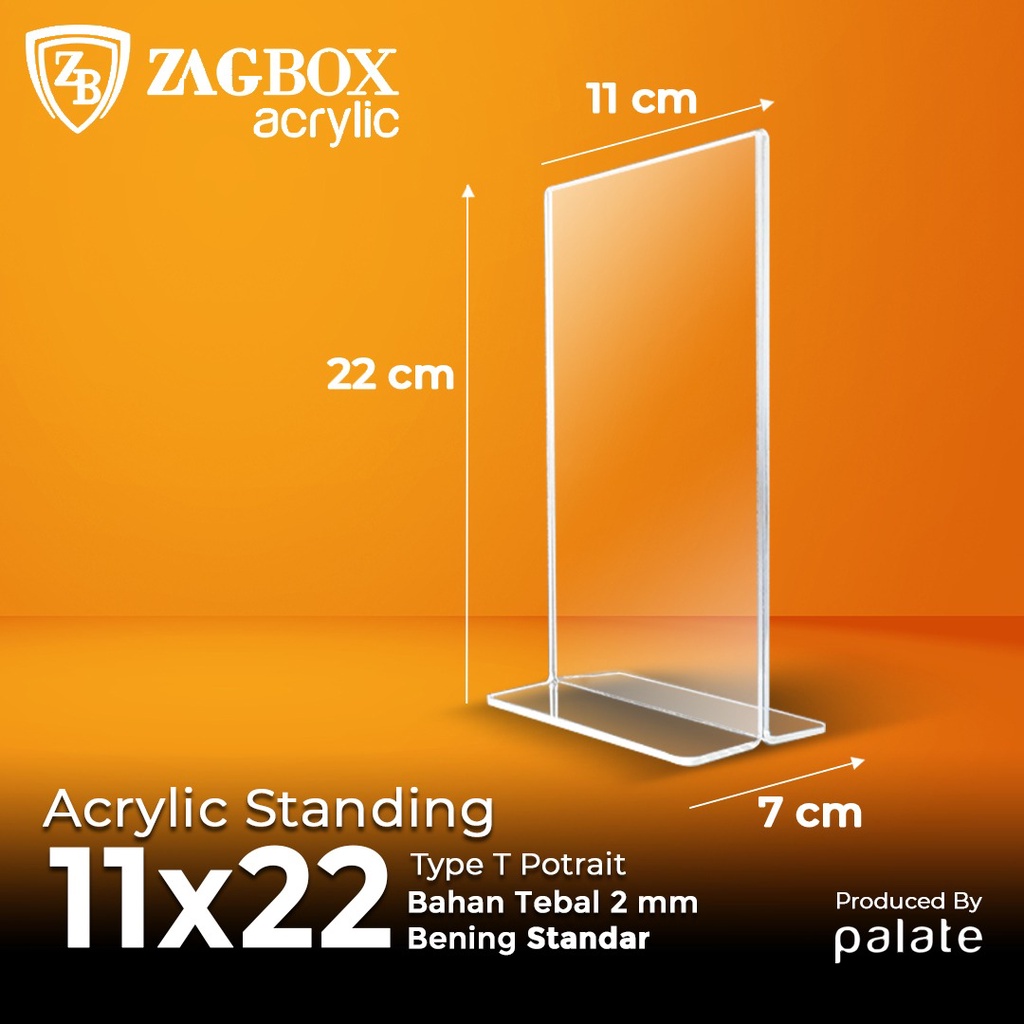 

Acrylic Brosur Tent Holder T 11X22 / Akrilik QR CODE 11X22 Acrilic 2mm / Akrilik Display - STANDAR