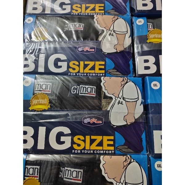 CELANA DALAM  GT MAN MBS JUMBO SIZE /  CD PRIA GT MAN  MBS BIG SIZE  PASTI ORI MBS XXL - XXXL - XXXXL, 3 PC