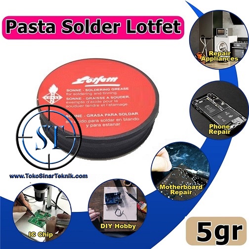 Lotfet 5 Gr Pembersih Solder Minyak Songka Lotfett Soldering Silicone Grease 5gr