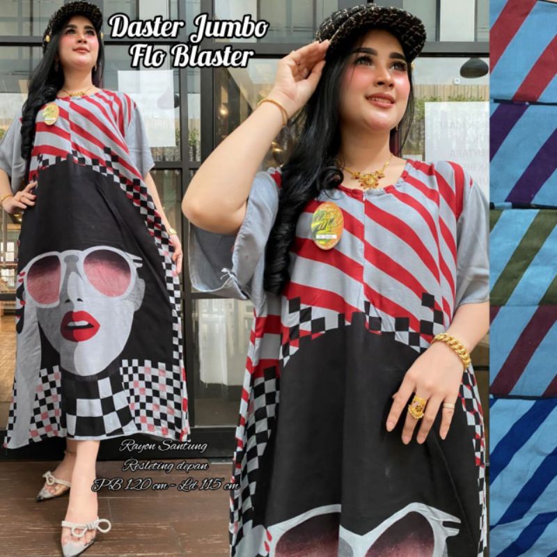 Daster jumbo terbaru hello barby Olla dress busui kancing depan harga murah wanita kekinian