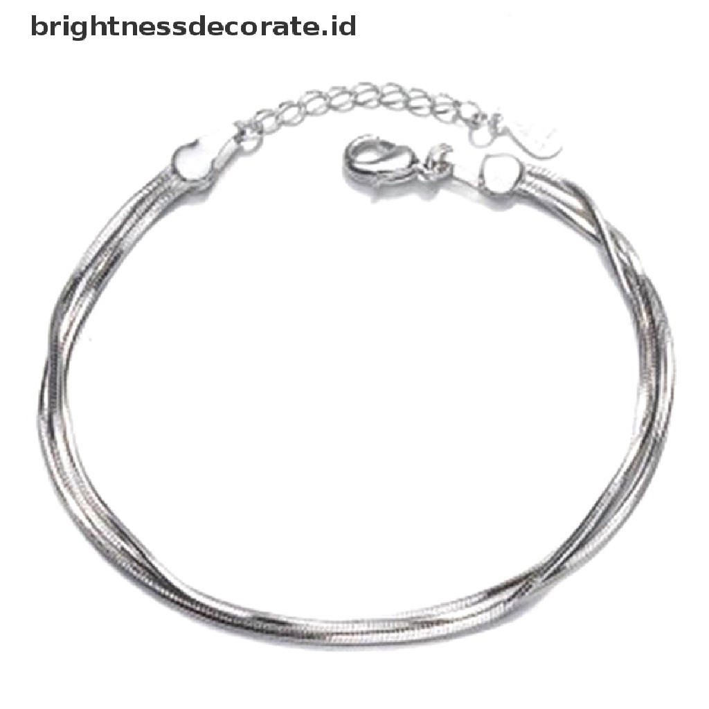 [Birth] Ladies925 Sterling Silver Gelang Bracelet Korea Fashion Perhiasan Laris Panas [ID]