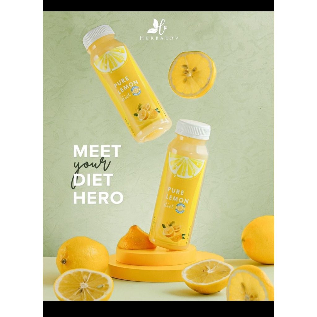 

PURE LEMON DIET HERBALOV | 100% Sari lemon murni tanpa tambahan air