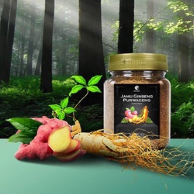 (COD) Jamu Stamina Ginseng Purwaceng Pasak Bumi Jahe Merah Bubuk Murni Gula Aren Asli