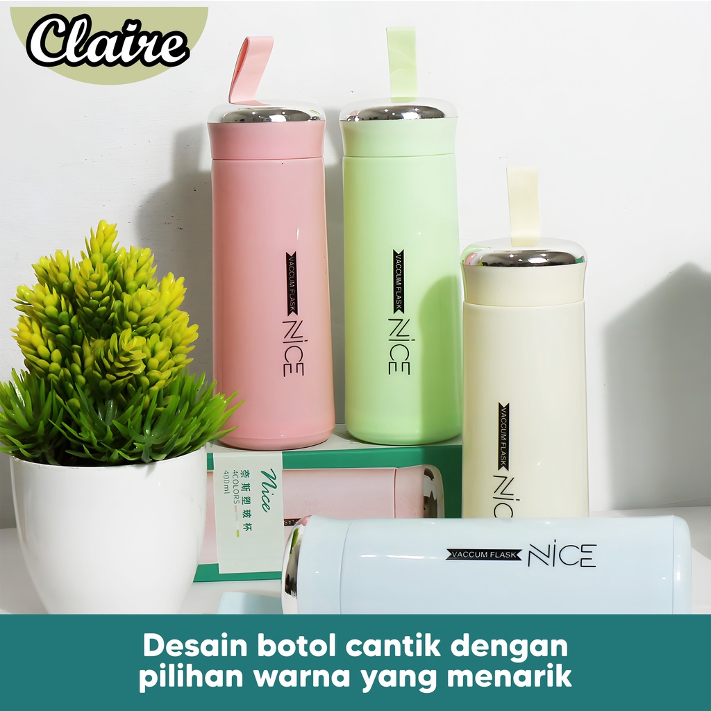 Botol Minum Kaca Nice / Botol Kaca 400 ml