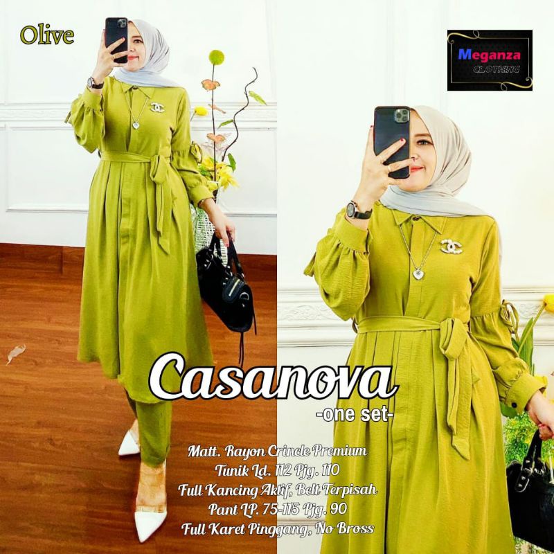 CASANOVA SETELAN BAJU WANITA TERBARU BY MEGA