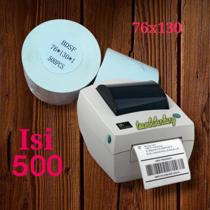 

LABEL STICKER THERMAL RESI POS 76x130 mm TERMAL STIKER KERTAS ISI 500 TERMURAH