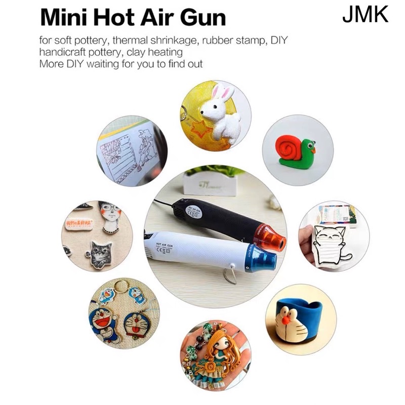 MINI Hot Gun Heat Gun Low Watt 300W Electric Alat Pemanas Multi Fungsi tersedia 6 warna