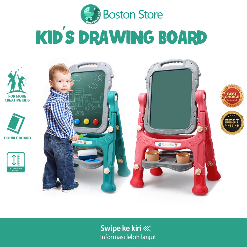 Bostonstore Papan Tulis Gambar / Drawing Board Papan Tulis / Anak dua Sisi Mainan Edukasi Drawing Board Import / Papan Tulis Gambar / Papan Tulis Gambar Anak / Papan Tulis Gambar Lcd / Papan Tulis Anak / Papan Tulis / Drawing Board / Drawing Board Anak