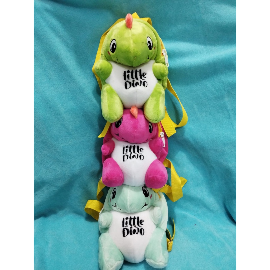 BDKR_TAS - Tas ransel Boneka dinosaurus r Tas Sling Bag Cute tas ransel boneka untuk anak motif beruang Tas SLempang Merangkul bulu Motif boneka lucu/ pikaboy Tas bulu selempang bahu boneka kepala beruang