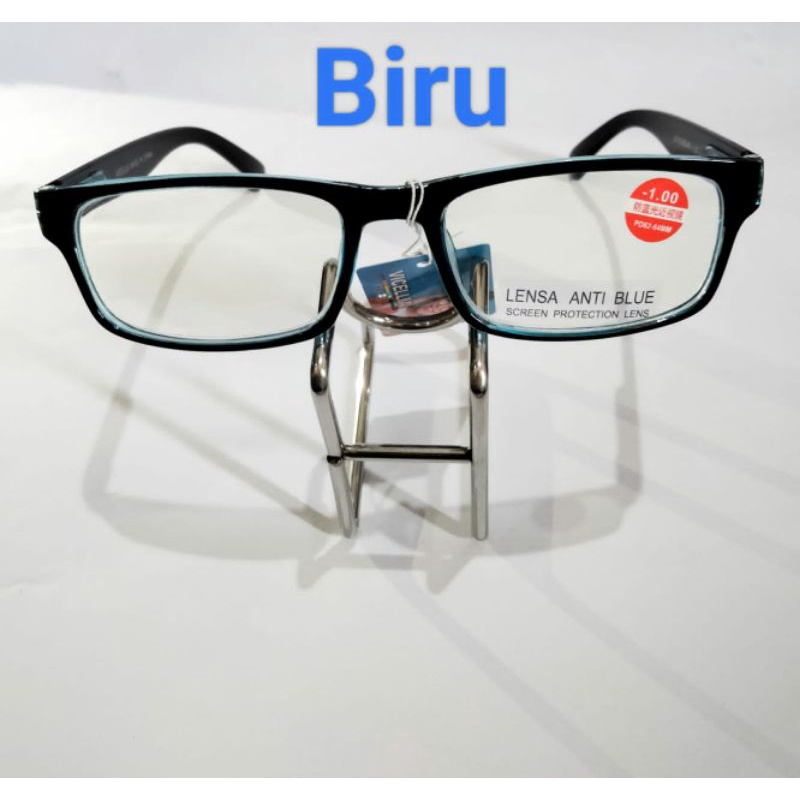 Kacamata Minus/Rabun Jauh Blueray Antiradiasi Pria Wanita