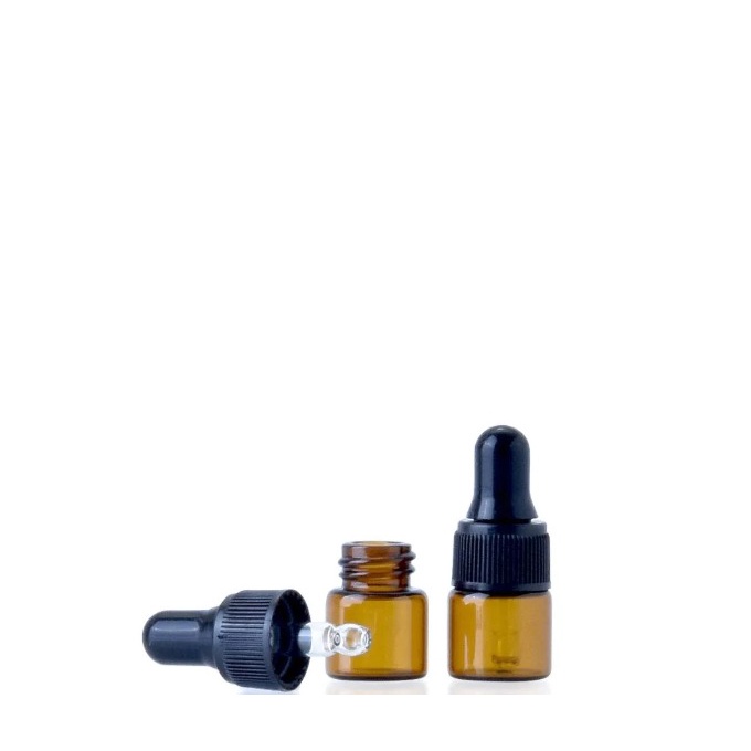 Botol Pipet Tetes 1ml Kaca Amber Essential Oil pipet tetes beling 1ml