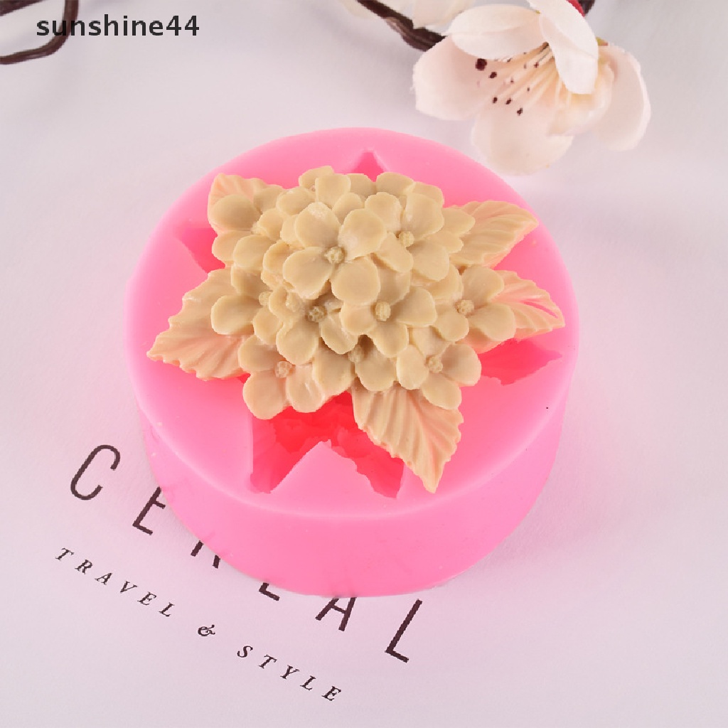 Sunshine 1Pc Lilac Rose Lily Fondant Cetakan Silikon DIY Baking Mold Gadget Dapur.