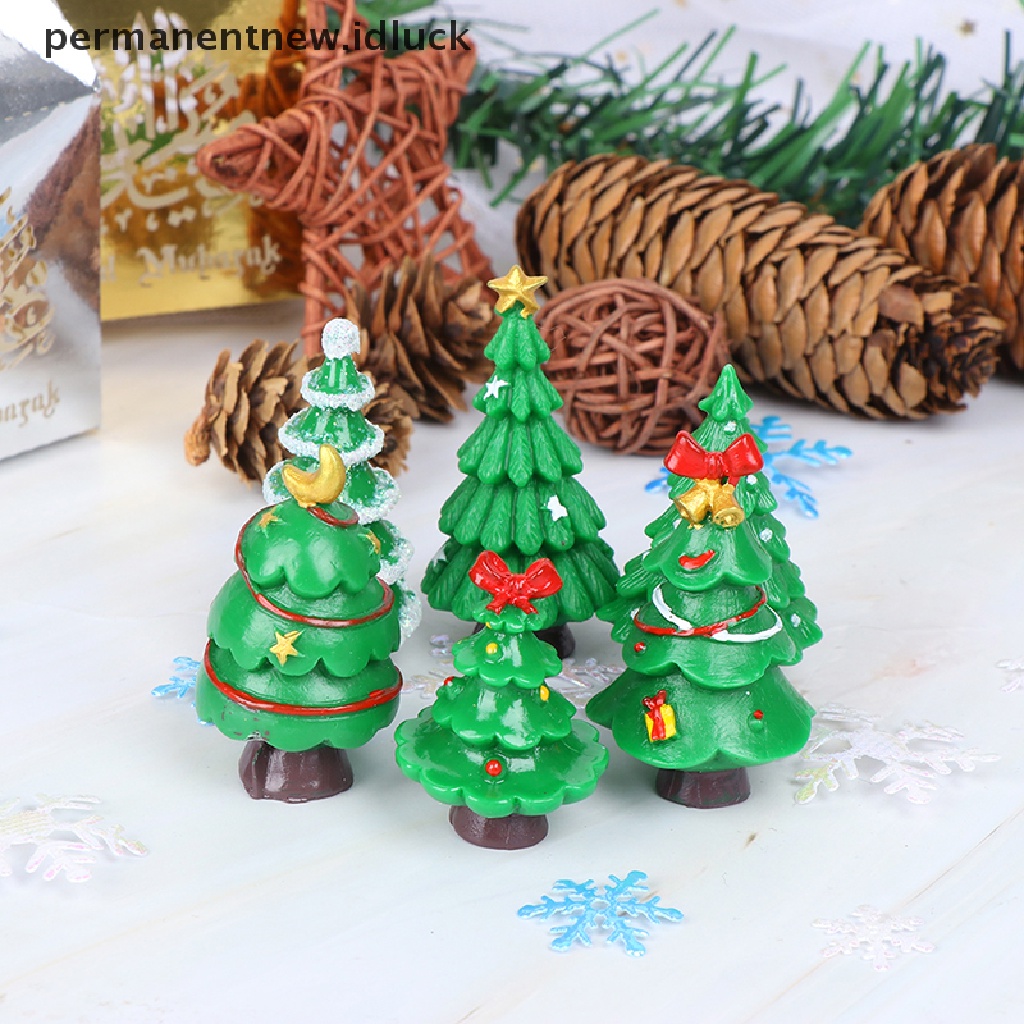 [luckypermanentnew] Pohon Natal Hadiah Patung Peri Taman Miniatur Resin Kerajinan Landscape [ID]