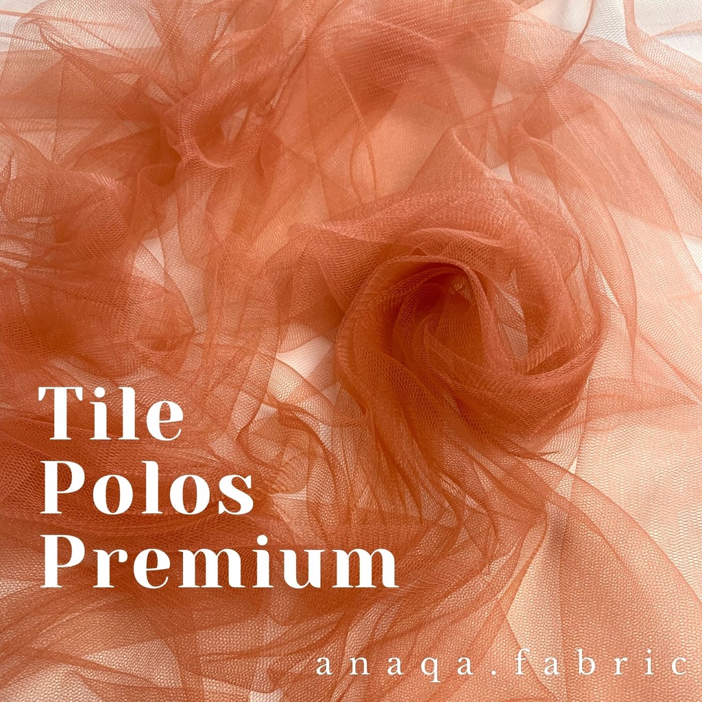 ½ meter Kain Soft Tulle // Tile Polos // Bahan Tule Polos PREMIUM