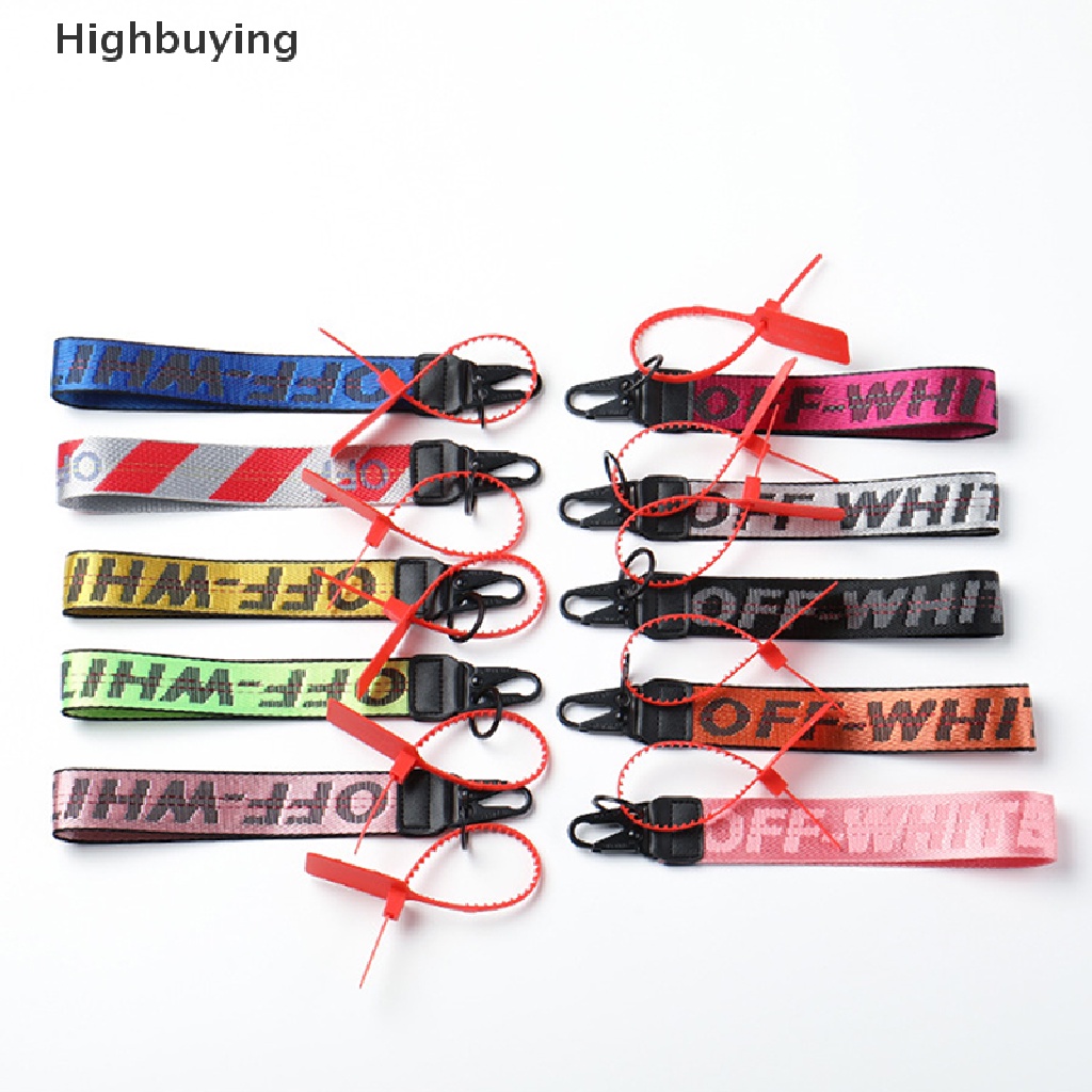 Hbid Off-White Inspired Keychain Lanyard Tali Pergelangan Tangan Sabuk Industri 10.5 &quot;NY Glory