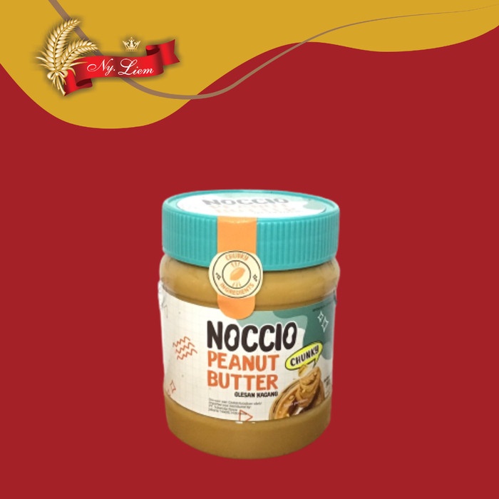 NOCCIO Peanut Butter / Selai Kacang - CHUNKY 340 gram