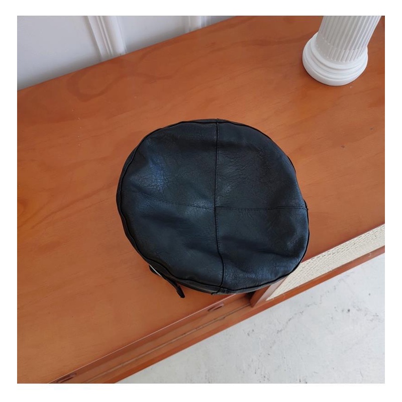 BEGE beret gesper topi kulit pu leather mangaka komikus import