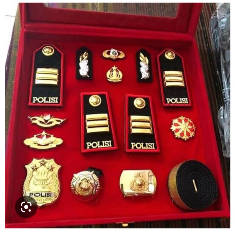 

pangkat pdh/pdu akp 1paket buat kado ulang tahun kuwalitas bagus bahan Aklerik pdh full mika