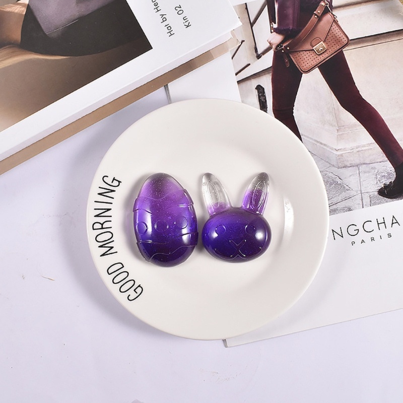 Siy Easter Rabbit Bunny Cetakan Silikon Lucu Rabbit-Head Epoxy Resin Casting Mold