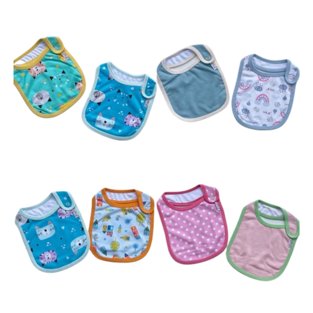 Little Q Slaber Segiempat Motif Celemek Bayi Isi 2 Pcs