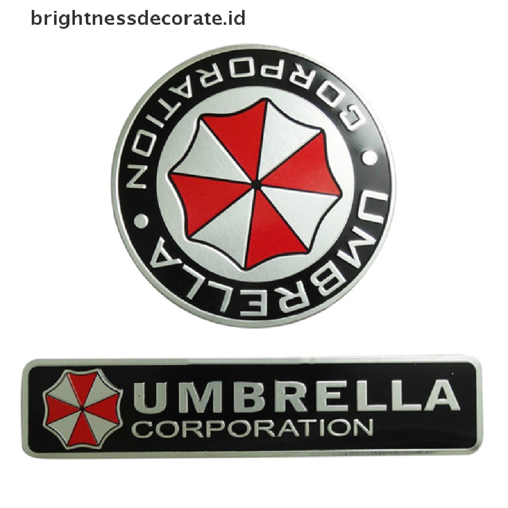 [Birth] 3d Aluminium Alloy Umbrella Corporation Residen Evil Decals Dekorasi Lencana [ID]