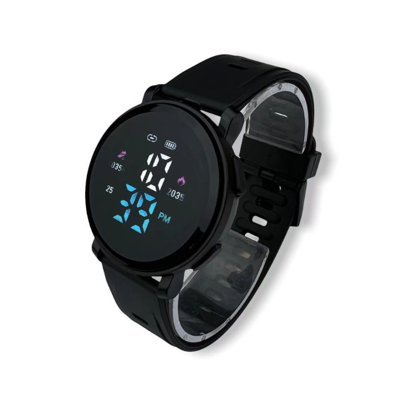(Terima Cod)Jam Tangan Unisex Led Watch M150 Digital Bulat Water Strap Rubber/Karet(Dikirim Jakarta)
