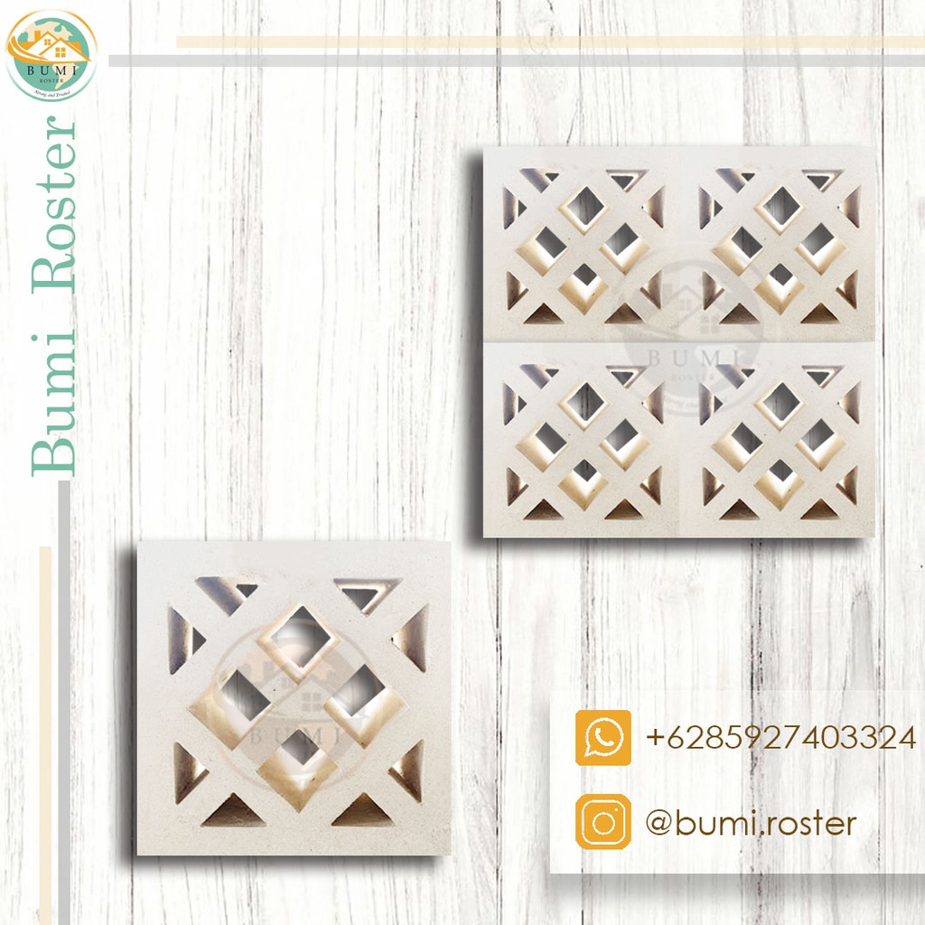 Loster / Roster Semen Putih Kotak Minimalis Murah GRATIS ONGKIR