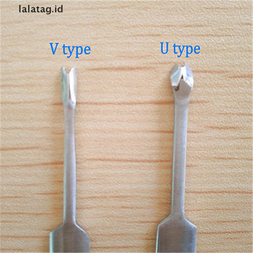 [lalatag] Leathercraft Tool Kit Jahitan U+V Shaped Groover Skiving Edge Beveler [ID]