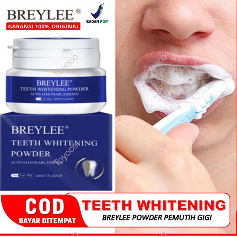 TZJW  Breylee Teeth Whitening Powder 30gr Ori Braylee Breeylee Breleey Brylee Teeth Whitening Powder
