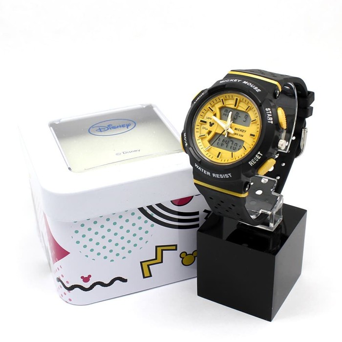 DISNEY MS15059-G MICKEY ORIGINAL - JAM TANGAN SPORTS ANAK - HITAM