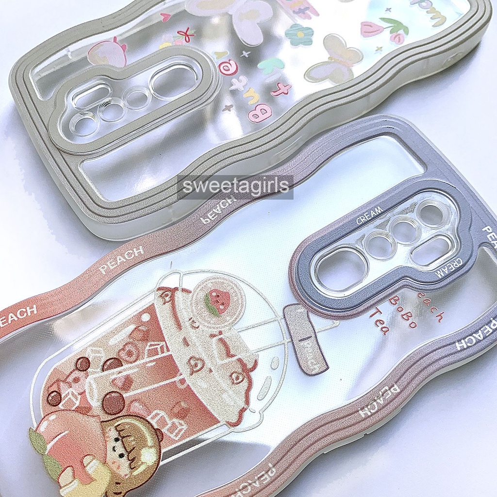 Softcase Transparan Bumper Candy untuk Oppo A5 (2020) / Oppo A9 (2020) ( Sama Bentuk dan ukuran ) - Sweetacase.id - Casing Lucu - Kesing Cewek - Casing Lembut - Case Bening - Lucu - Gemoy