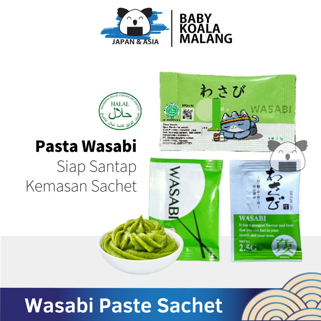 

Wasabi Paste Sachet 2,5 gr Halalll | Sushi Wasabi...