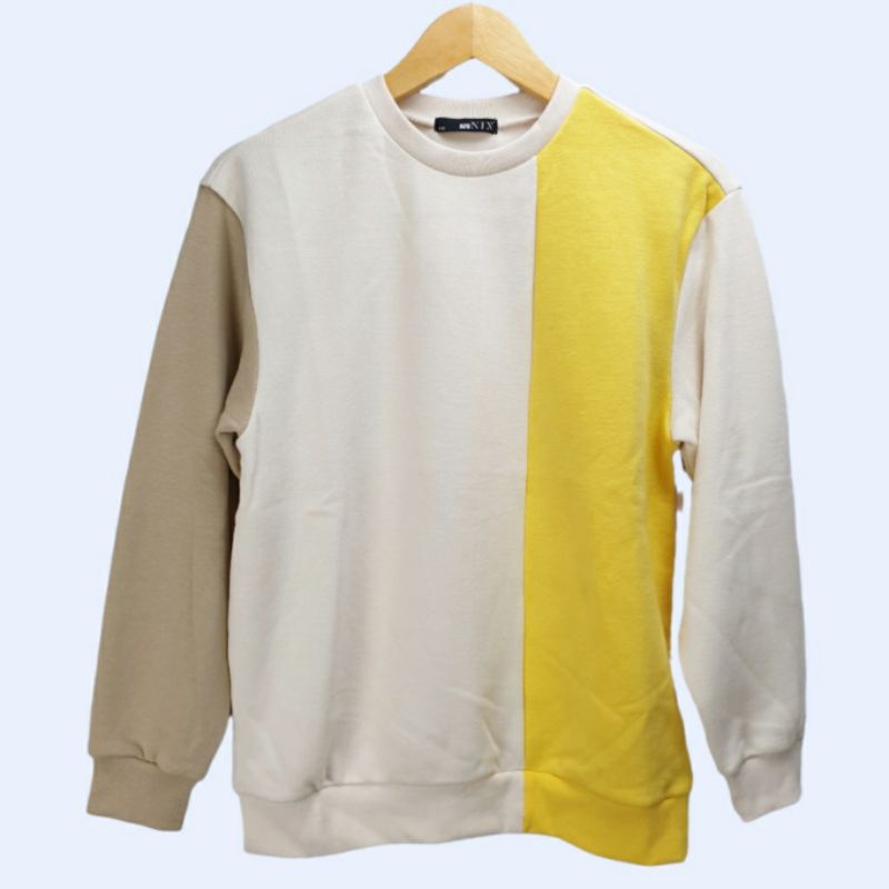 KRJK003 NIX Kids Crewneck Vertical Combi Sweater - Sweatshirt Anak Branded Original