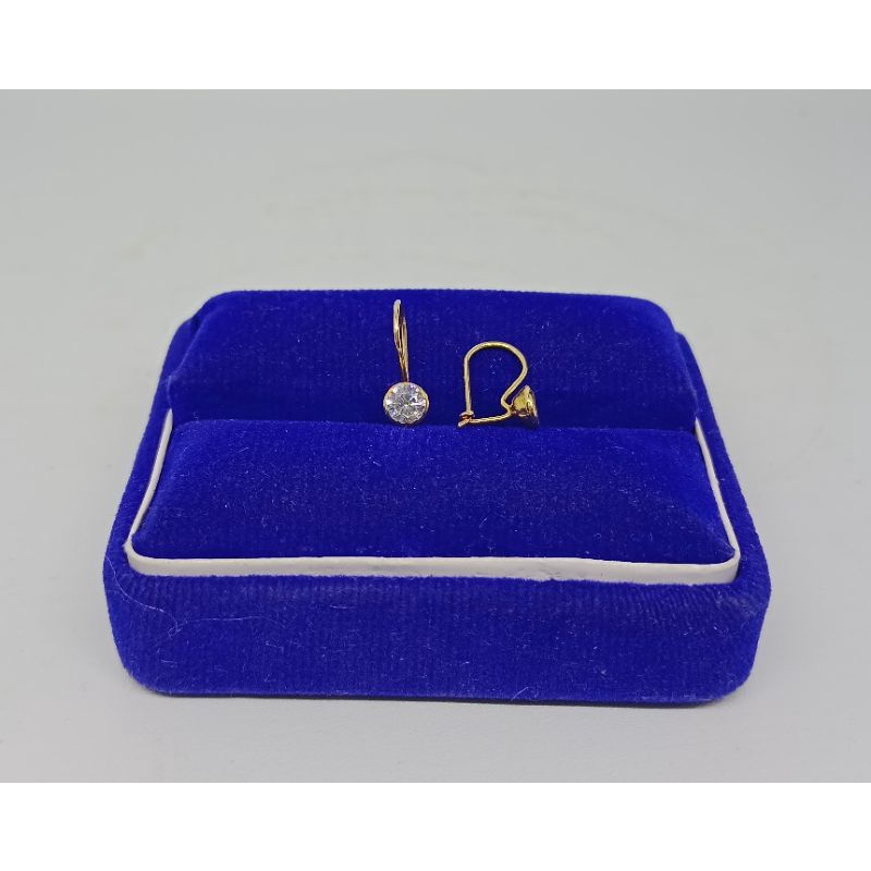 anting kait mt burung kecil / anting kait perak asli silver 925 lapis emas/ anting fashion terbaru