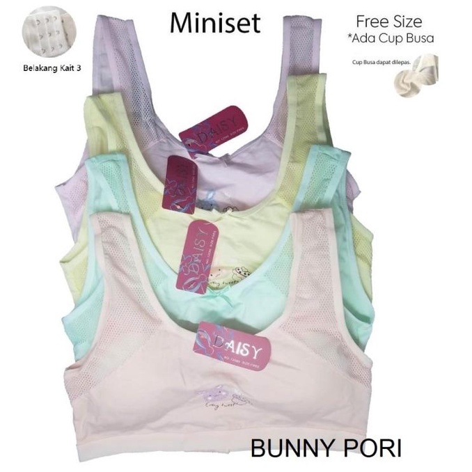 BH/BRA/MINISET ANAK PEREMPUAN/REMAJA BUSA KAIT Daisy 12561 (3PCS)