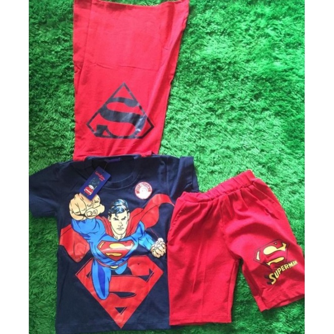 Baju Anak Setelan Superman Sayap