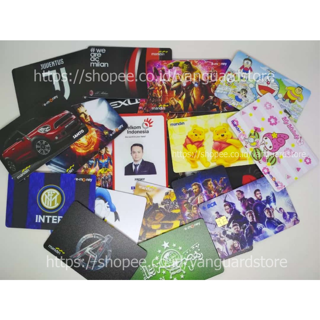 KARTU E MONEY E TOLL KARTU VIP MASTERCARD BLACK DEBIT CREDIT EMONEY MANDIRI FLAZZ BCA BNI TAPCASH BRIZZI BRI - 2 SISI