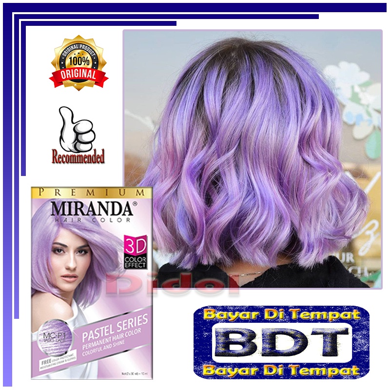 Miranda Hair Color Premium 30ml MC-P1 Taro Latte Semir Rambut Yang Bagus Cat rambut Korea Pewarna Ra