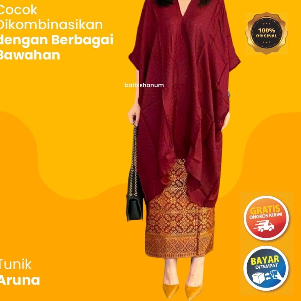 Paling Diminati TUNIK ARUNA / TUNIK BATIK  / TUNIK VISCOS WARNA (HANYA ATASAN SAJA)