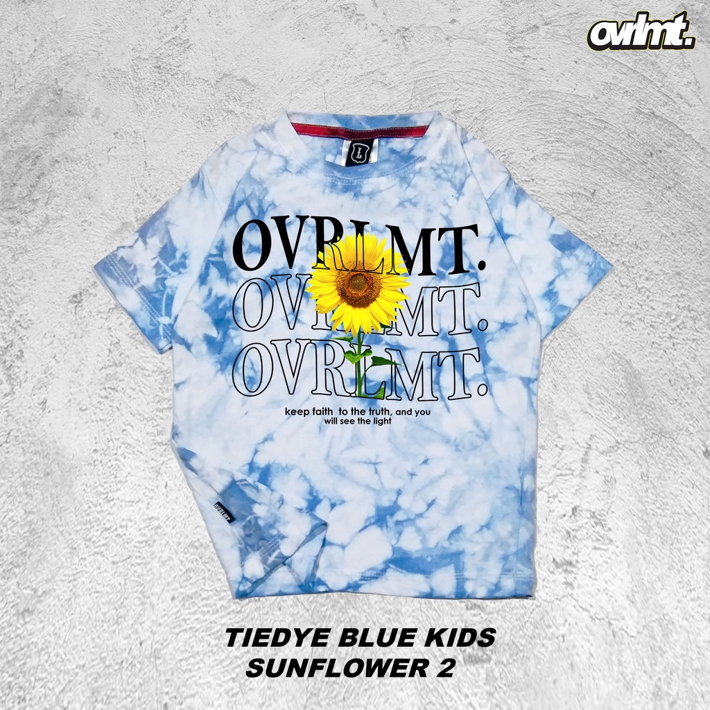 T-SHIRT | KAOS | ANAK | BALITA | TIEDYE | BLUE | SUNFLOWER 2 OVERLIMIT