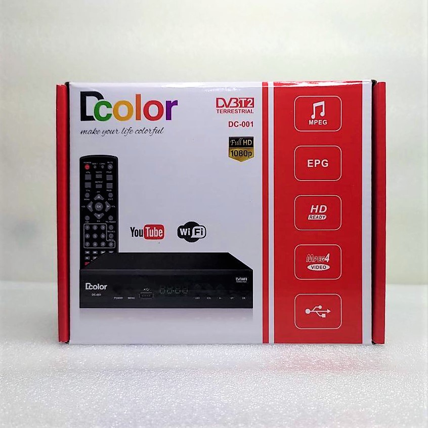 STB SET TOP BOX D COLOR DVB-T2 SET TOP BOX TV DIGITAL D COLOR