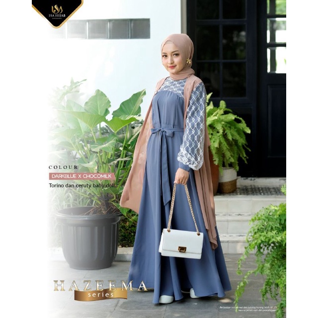 Hazeema Series Isahijab Gamis Dewasa Terbaru Original