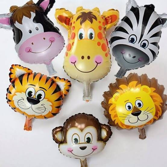 Balon Foil Mini Edisi Animals / Balon Foil Karakter Binatang