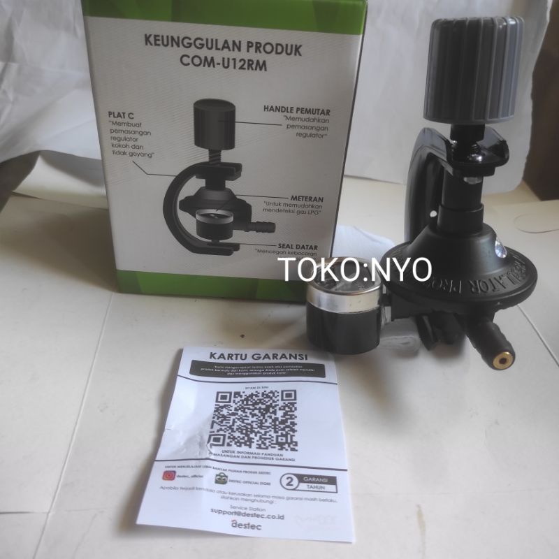 Regulator GasLPG Destec Tekanan Rendah starCom U12M