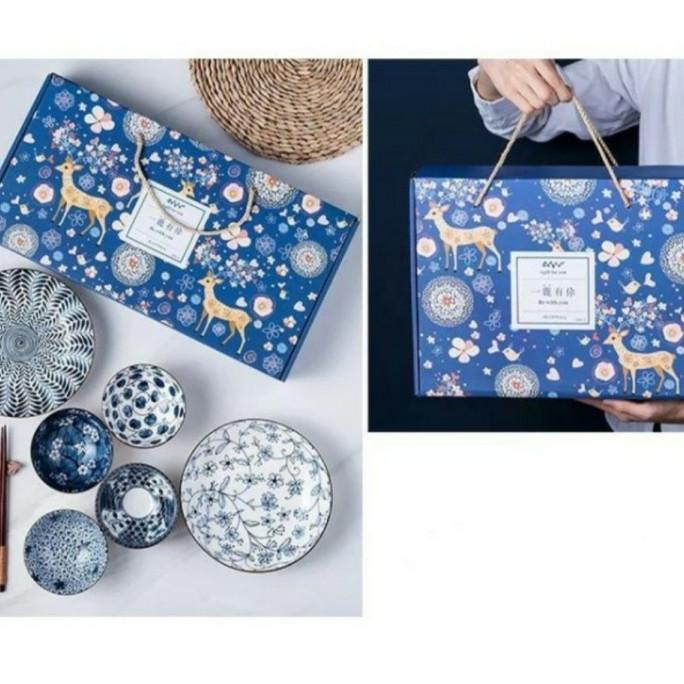 

Kado Nikah/Kado Pernikahan Hampers Set Ceramic Bowl Plate Set/Hadiah