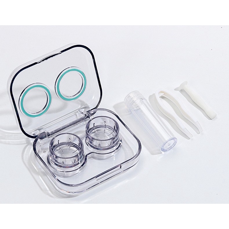 NA - TEMPAT SOFTLENS TRANPARAN 3IN1 TRAVELING MINI KOTAK LENS