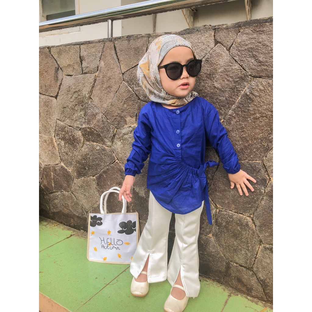 Kalila Lori Top Atasan anak model kemeja serut | Atasan Baju Anak CEWEK Untuk Umur 1 - 7 tahun